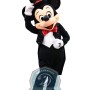 Happy Mickey Mascot Costume With Black Suit