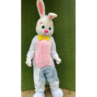 Affordable Lightweight White Easter Bunny Mascot Costume