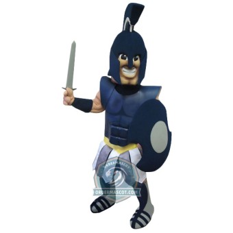 Deluxe Blue Knight Warrior Mascot Costume