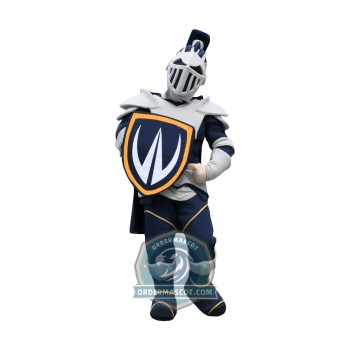 Gray Armor Knight Warrior Mascot Costume