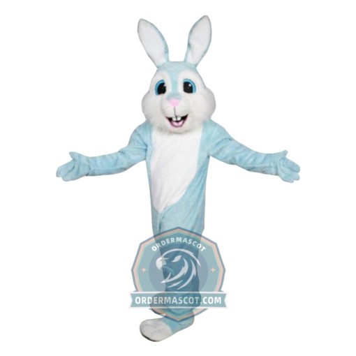 Adult Blue Easter Bunny Mascot Costume
