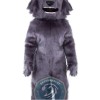 Deluxe Realistic Wolf Mascot Costume
