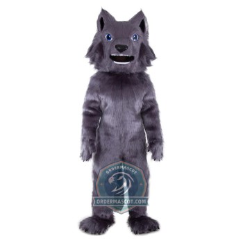 Deluxe Realistic Wolf Mascot Costume