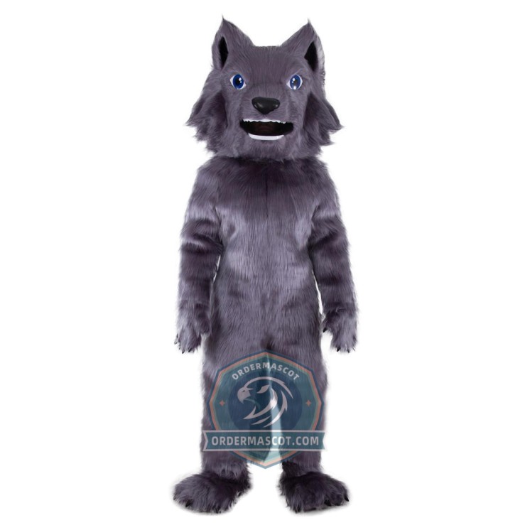 Deluxe Realistic Wolf Mascot Costume