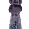 Deluxe Realistic Wolf Mascot Costume