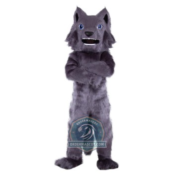 Deluxe Realistic Wolf Mascot Costume