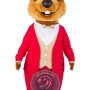 Happy Lightweight Beaver Mascot Costume With Red Suits