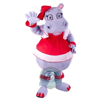Amazing Female Hippo Mascot Costume