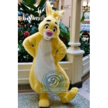 Deluxe Yellow Rabbit Mascot Costume