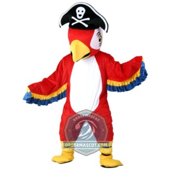 Pirate Parrot Mascot Costume