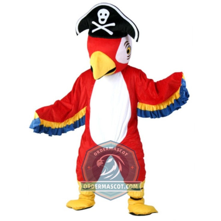 Pirate Parrot Mascot Costume