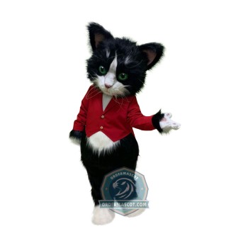 Realistic Black Cat Mascot Costume