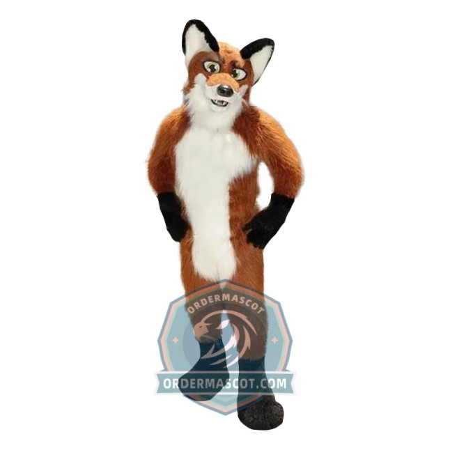 Deluxe Lightweight Fox Mascot Costume For Adult