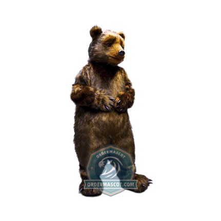 Realistic Plush Bear Mascot Costume