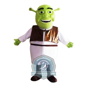 Happy Lightweight Shrek Mascot Costume