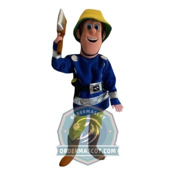 Deluxe Firefighter Mascot Costume