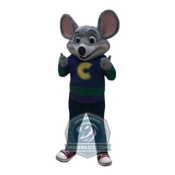 Happy Chuck E. Cheese's Mascot Costume