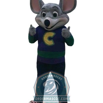 Happy Chuck E. Cheese's Mascot Costume