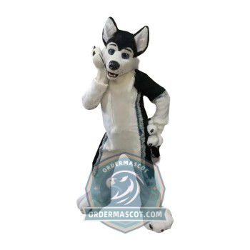 Deluxe Lightweight Husky Dog Mascot Costume