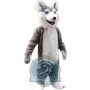 Realistic Lightweight Husky Dog Mascot Costume