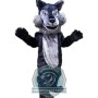 Realistic Plush Wolf Mascot Costume