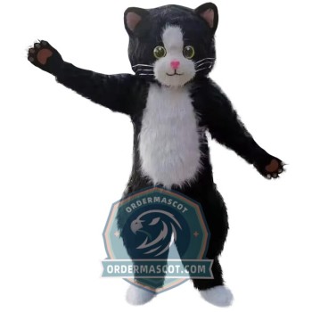 Deluxe Black Cat Mascot Costume