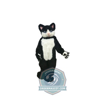 Cute Black Cat Mascot Costume
