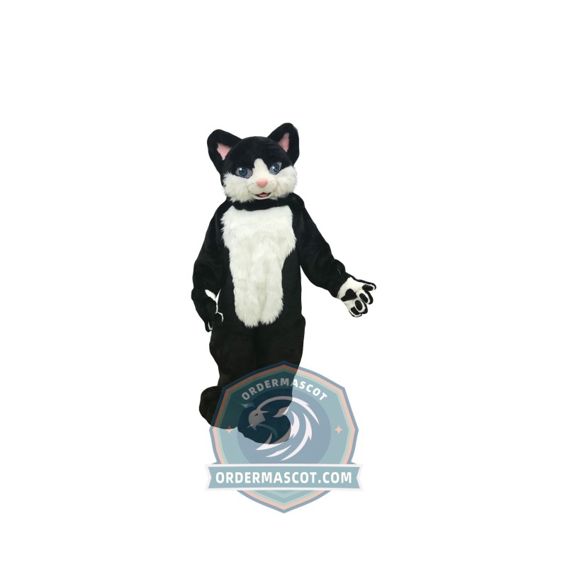 Cute Black Cat Mascot Costume