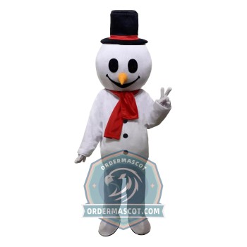 Affordable Happy Snowman Mascot Costume