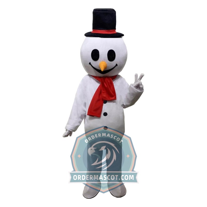 Affordable Happy Snowman Mascot Costume