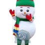 Deluxe Christmas Snowman Mascot Costume