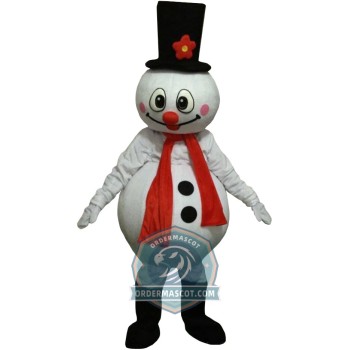 Adult Christmas Snowman Mascot Costume