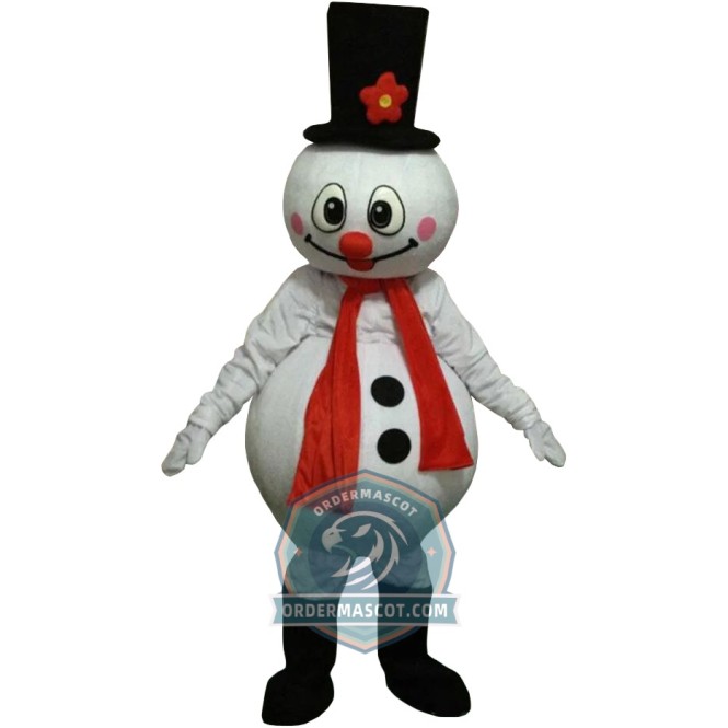 Adult Christmas Snowman Mascot Costume