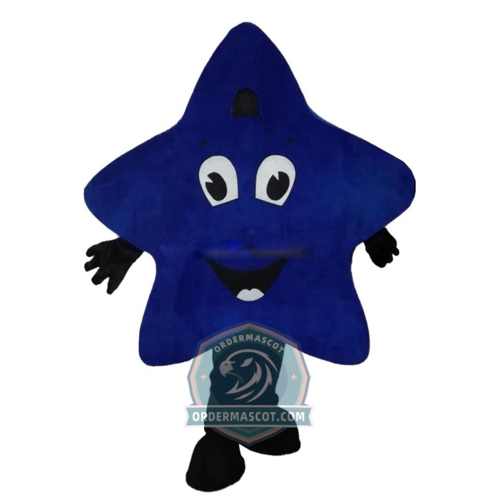 Blue Star Mascot Costume For Adult