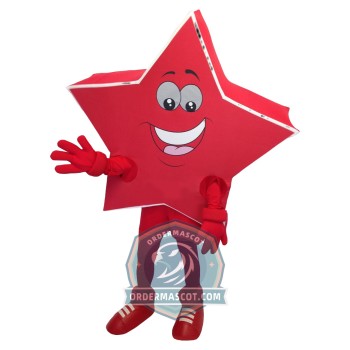 Red Star Mascot Costume