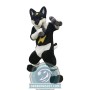 Black White Husky Dog Mascot Costume