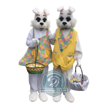 Mr Easter Bunny & Mrs. Easter Bunny Mascot Costume