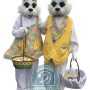 Mr Easter Bunny & Mrs. Easter Bunny Mascot Costume