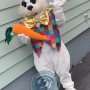 Deluxe Lightweight White Easter Bunny Mascot Costume For Adult