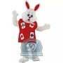Happy White Easter Bunny Rabbit Mascot Costume