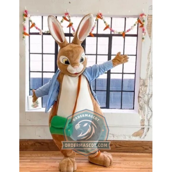 Affordable Lightweight Peter Rabbit Mascot Costume For Adult