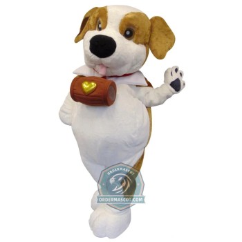 Deluxe St. Bernard Dog Mascot Costume