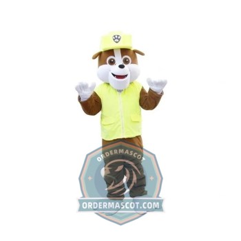 Adult Paw Patrol Rubble Mascot Costume
