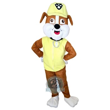 Adult Lightweight Paw Patrol Rubble Mascot Costume