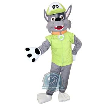 Adult Paw Patrol Rocky Dog Mascot Costume
