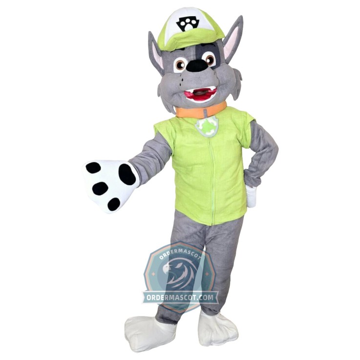 Adult Paw Patrol Rocky Dog Mascot Costume