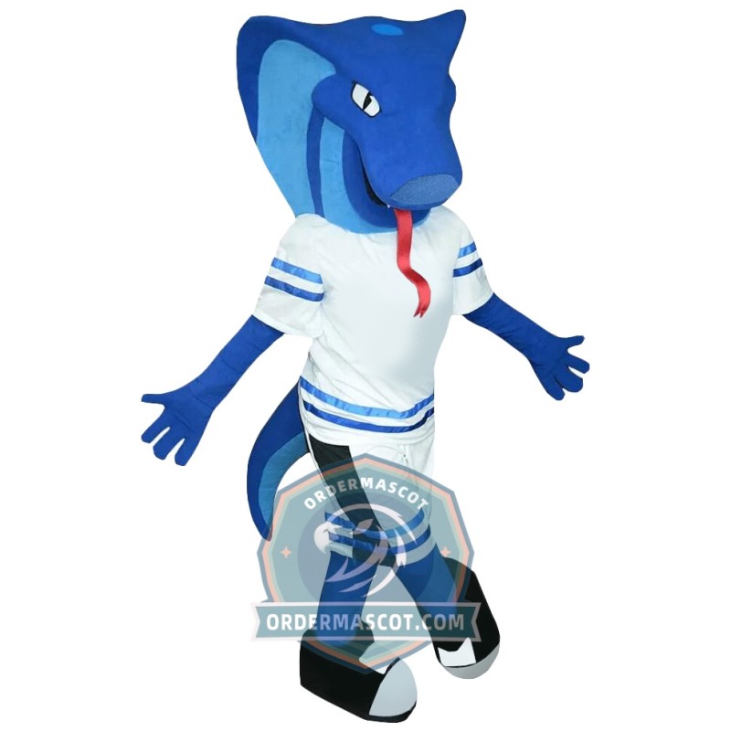 Blue Viper Mascot Costume
