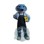 Blue Lightweight Cobra Mascot Costume