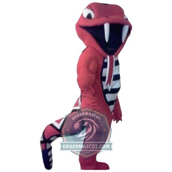 Red Rattlesnake Mascot Costume