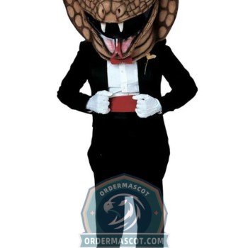 Gentleman Cobra Snake Mascot Costume